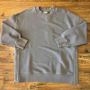 VARLEY MAE Boyfriend Sweat Top Grey Size XS NWT